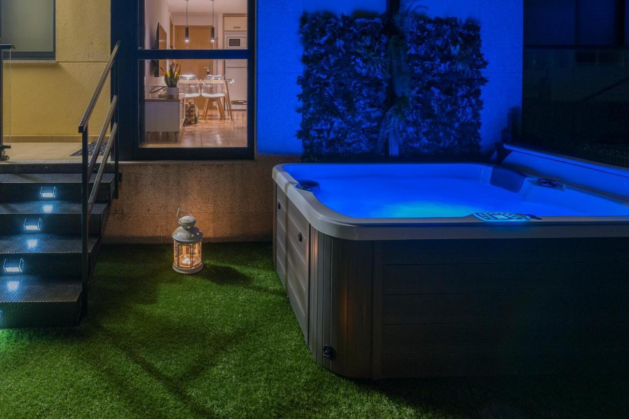 Garden Fisterra - Jacuzzi, Jardin Privado Y Vista Mar Lägenhet Exteriör bild