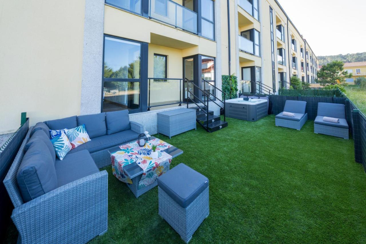 Garden Fisterra - Jacuzzi, Jardin Privado Y Vista Mar Lägenhet Exteriör bild