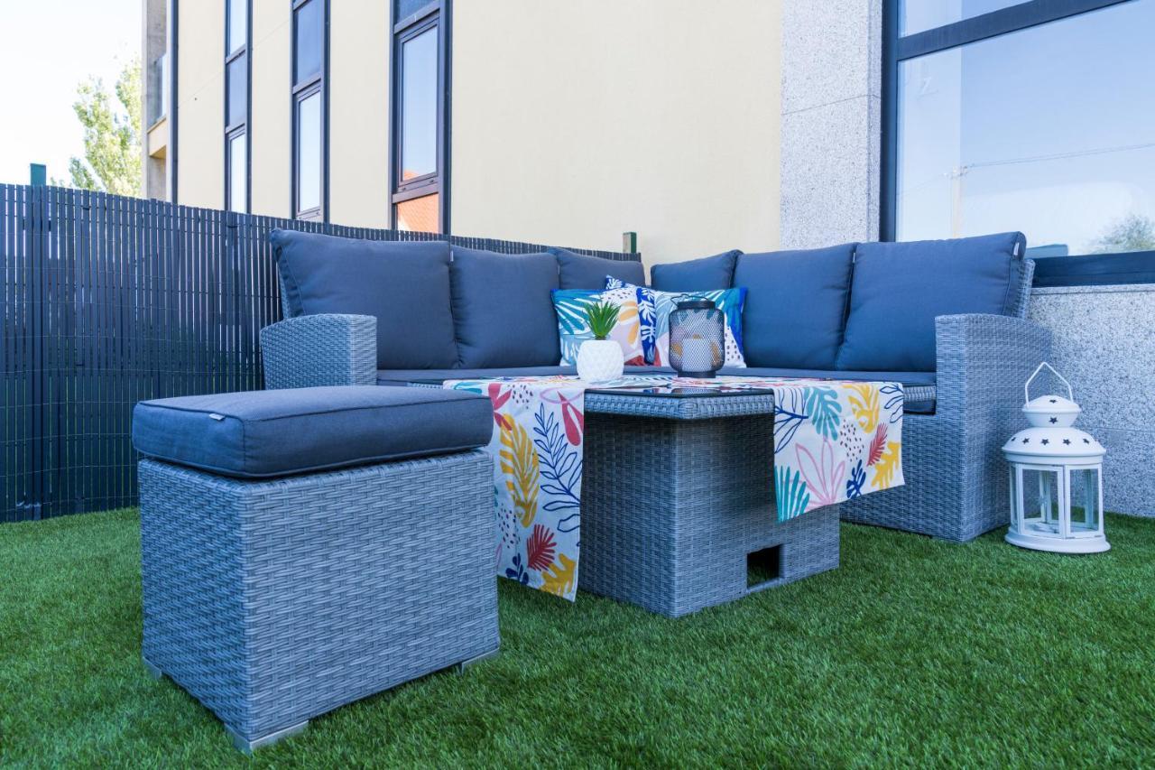 Garden Fisterra - Jacuzzi, Jardin Privado Y Vista Mar Lägenhet Exteriör bild